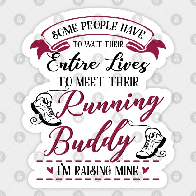 Running Mom and Baby Matching T-shirts Gift Sticker by KsuAnn